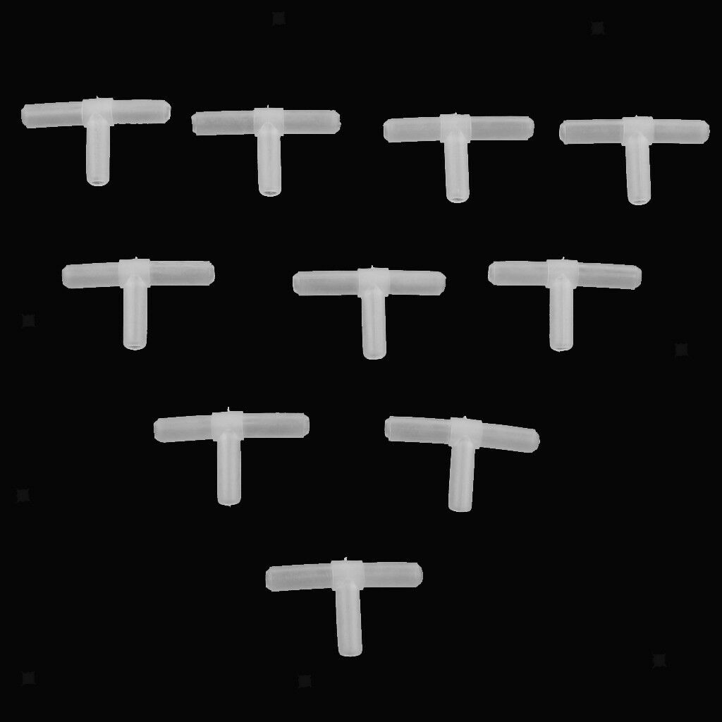 20Pcs 2 Type 3 Way Connector Tube Air Valves Fitting Aquarium Fish Tank