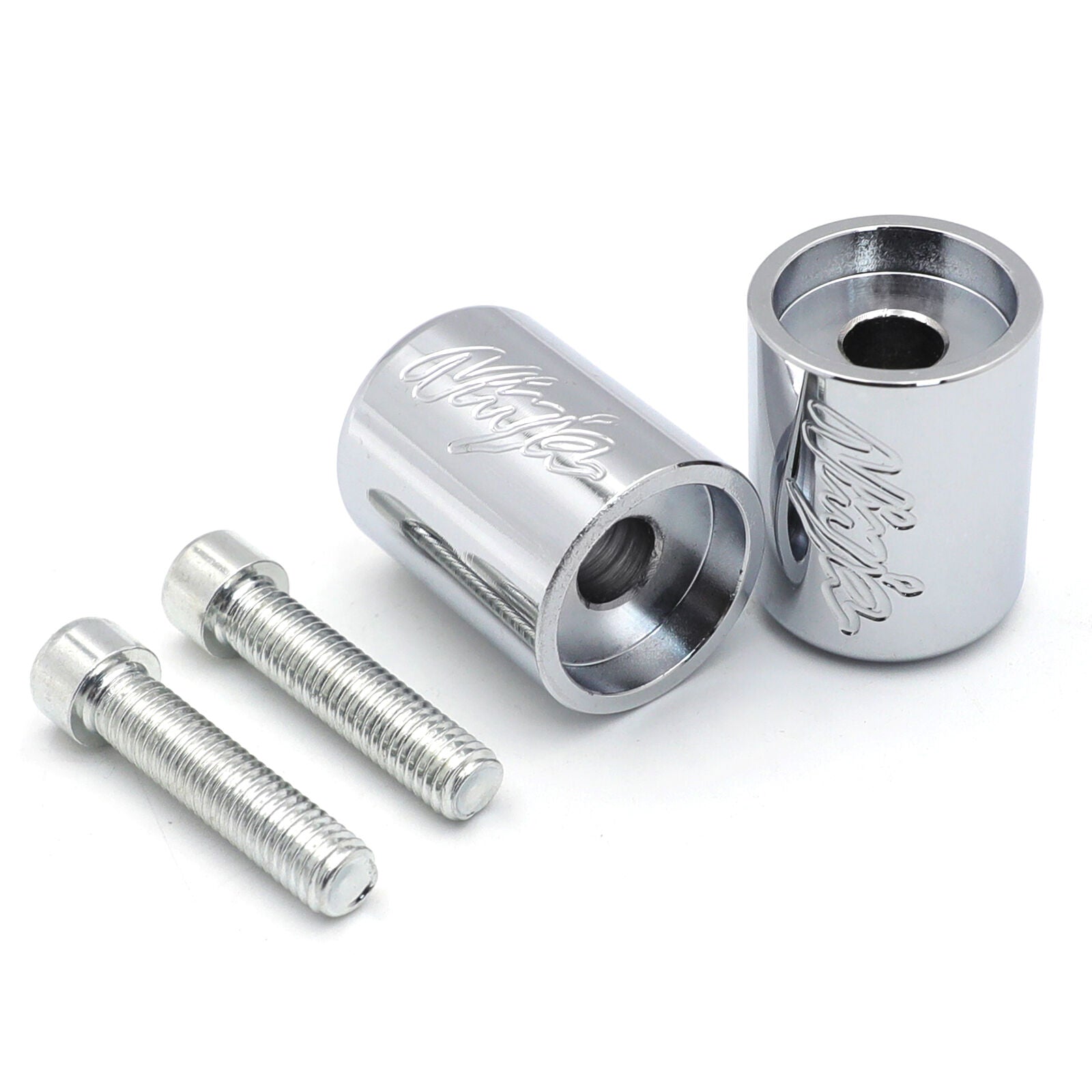 Bar Ends for Kawasak Ninja EX250 EX500 EX650R ZX6R-636 ZRX1100 ZZR1200 CHROME