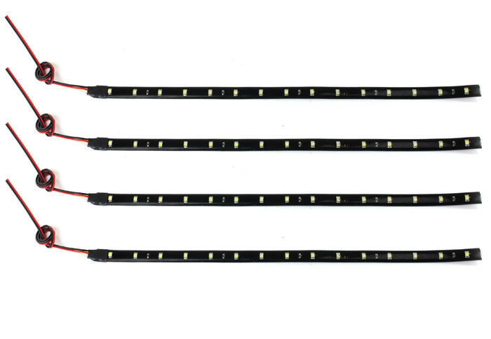 4x15LED Waterproof Car Grill Flexible Light Strip / Interior Atmosphere Lamp 12V