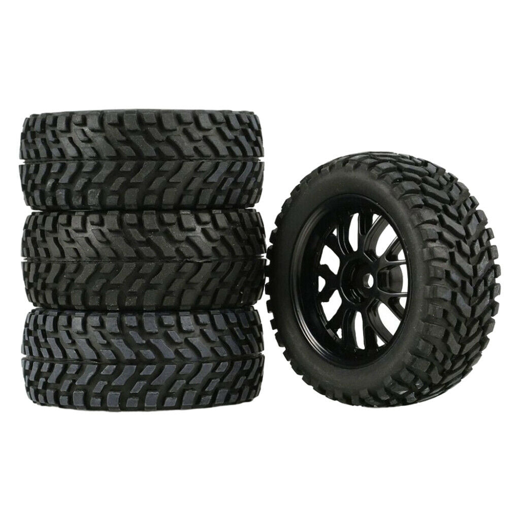 RC Tires Wheel Rims Set for Wltoys 144001 124018 Off-road Car Accessories