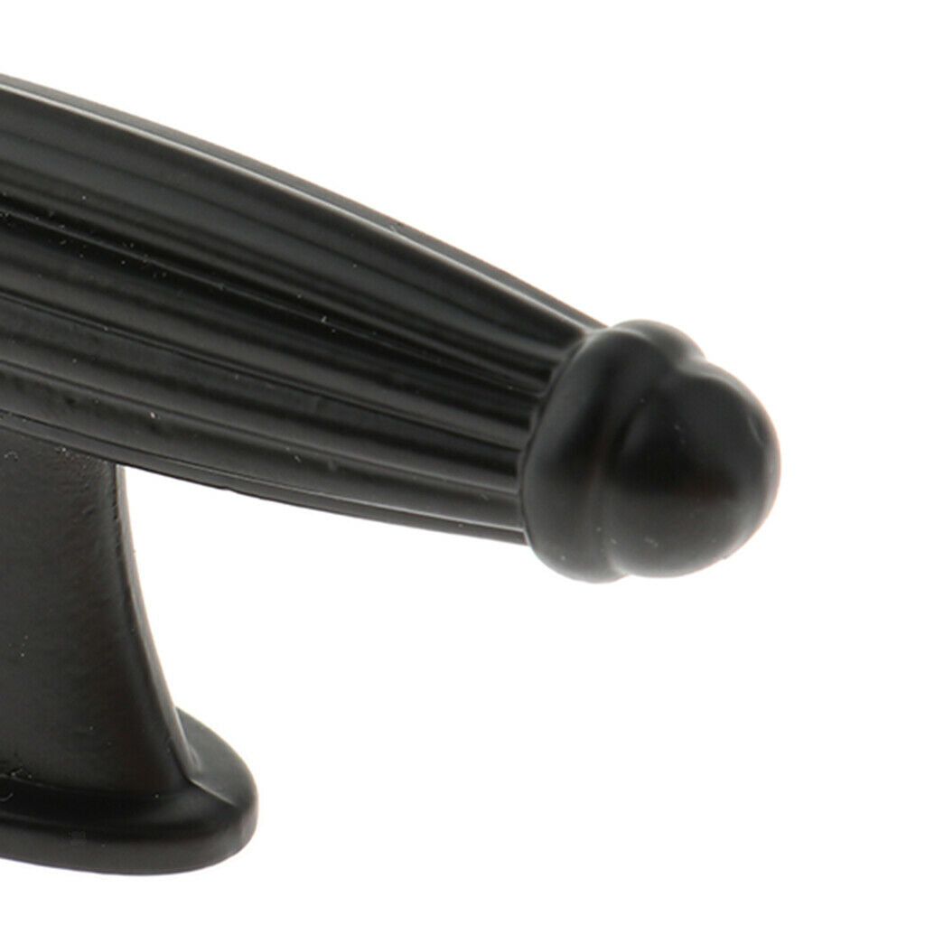 1 Piece Rectangle Black European Aluminum Alloy Matte Cabinet Door Handle