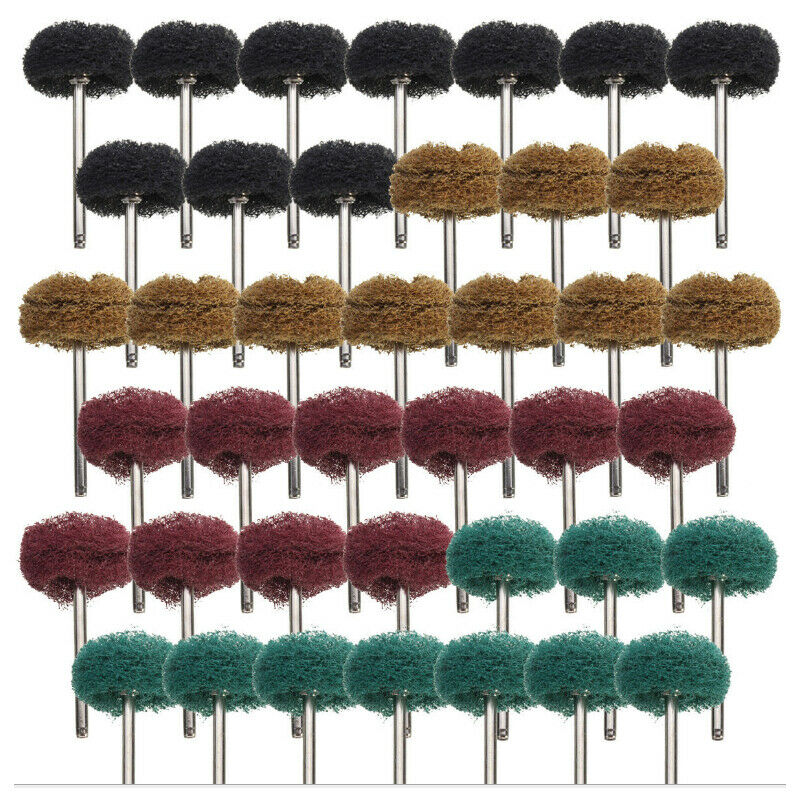 40 Pack 1 inch 25mm Abrasive Wheel Buffing Polishing Wheel Set For Rotary Tool