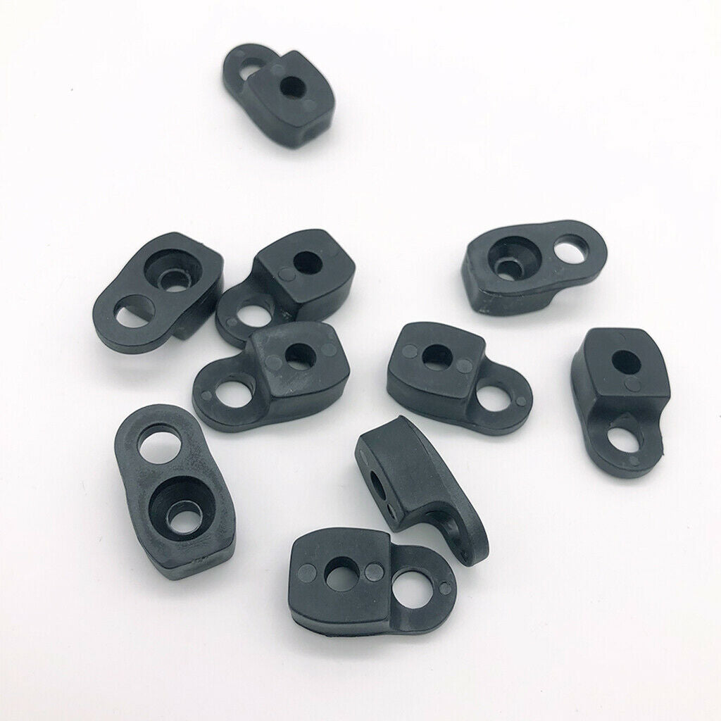 10pcs Kayak Canoe D Rings Eye Pad Deck Fitting Bungee Cord Kit Accessories