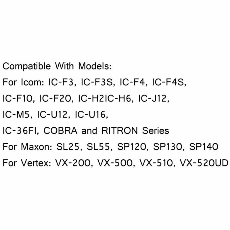 5x KMC-21 Handheld Speaker Microphone For ICOM Vertex IC-F3/F4/F10/F20/V82 USA