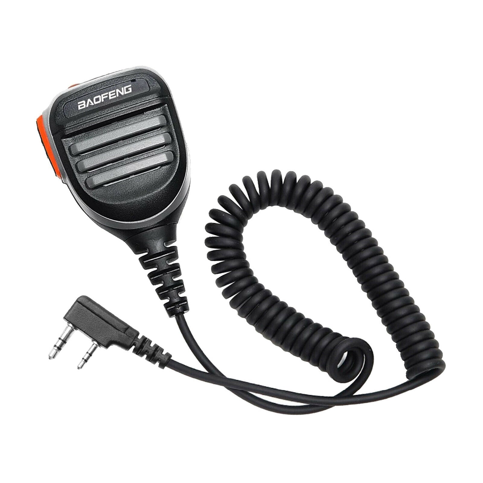 2 PIN PTT Speaker Mic Rainproof for BaoFeng UV-5R UV5RA Transceiver Black