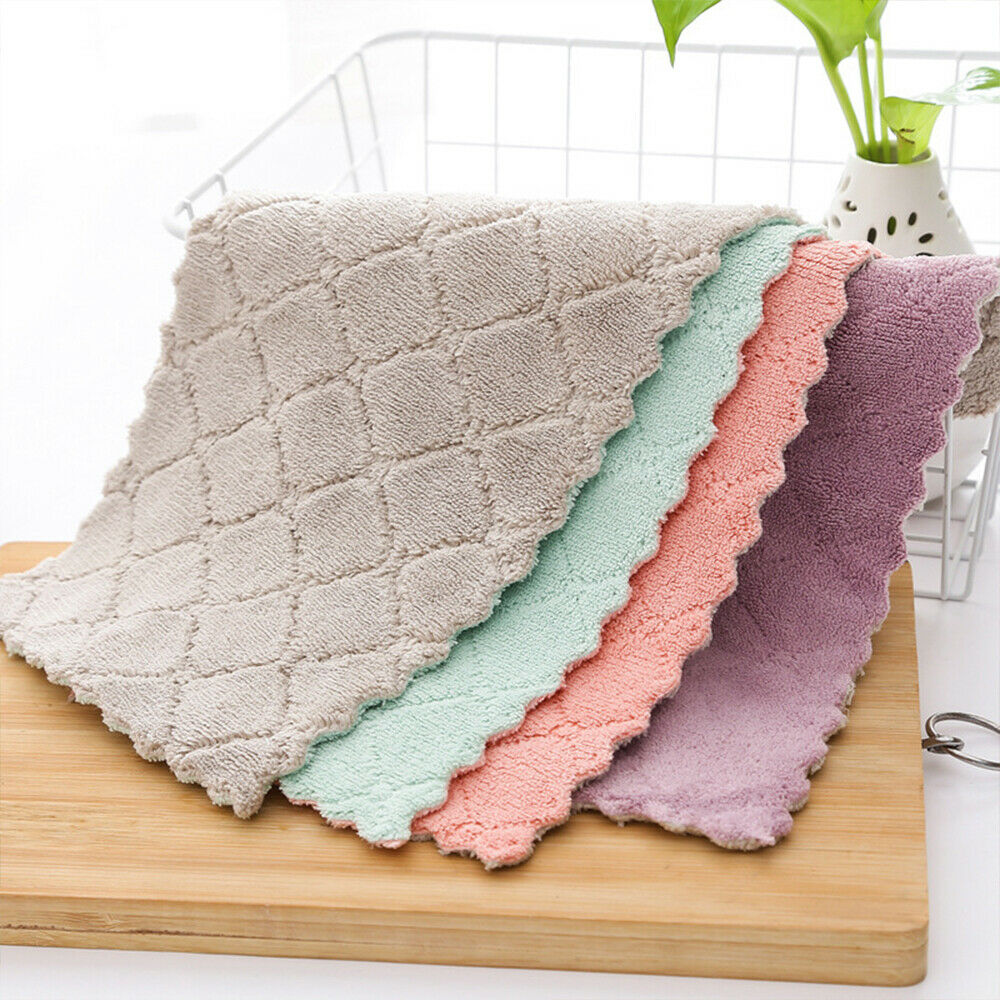 20 PACK Kitchen Towel Dish Cloth Super Absorbent Tea Towels 25x15cm Utopia Towel