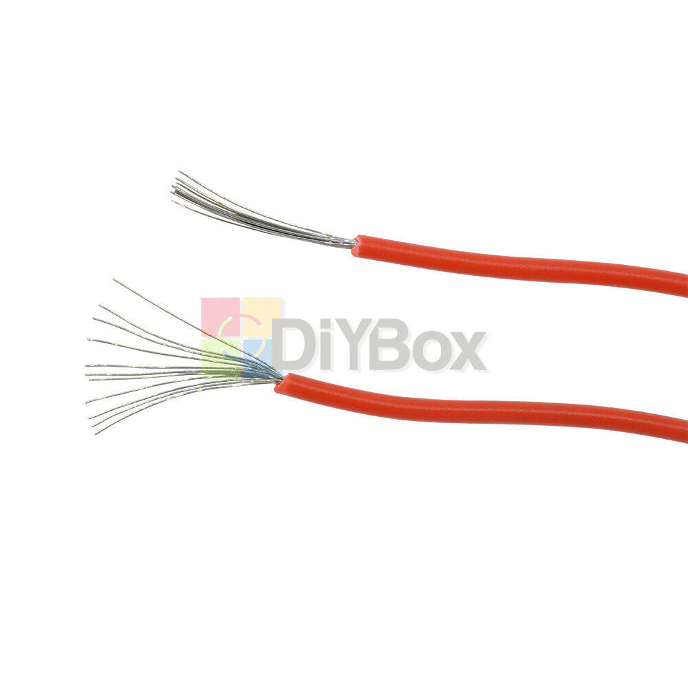 32.8â€ Red UL-1007 24AWG Hook-up Wire 80Â°C / 300V 10M Cord Hook-up DIY Electrical