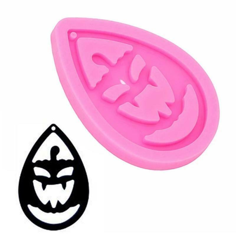 Earrings Silicone Mold Halloween Pumpkin Earrings Mold for Home Decoration