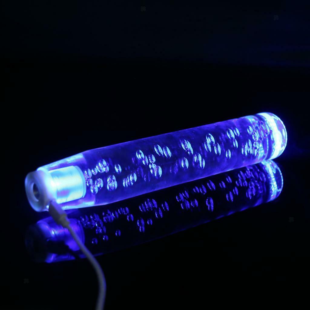 Universal LED Crystal Bubble Car Gear Stick Shift Lever Shifter Knob 25cm