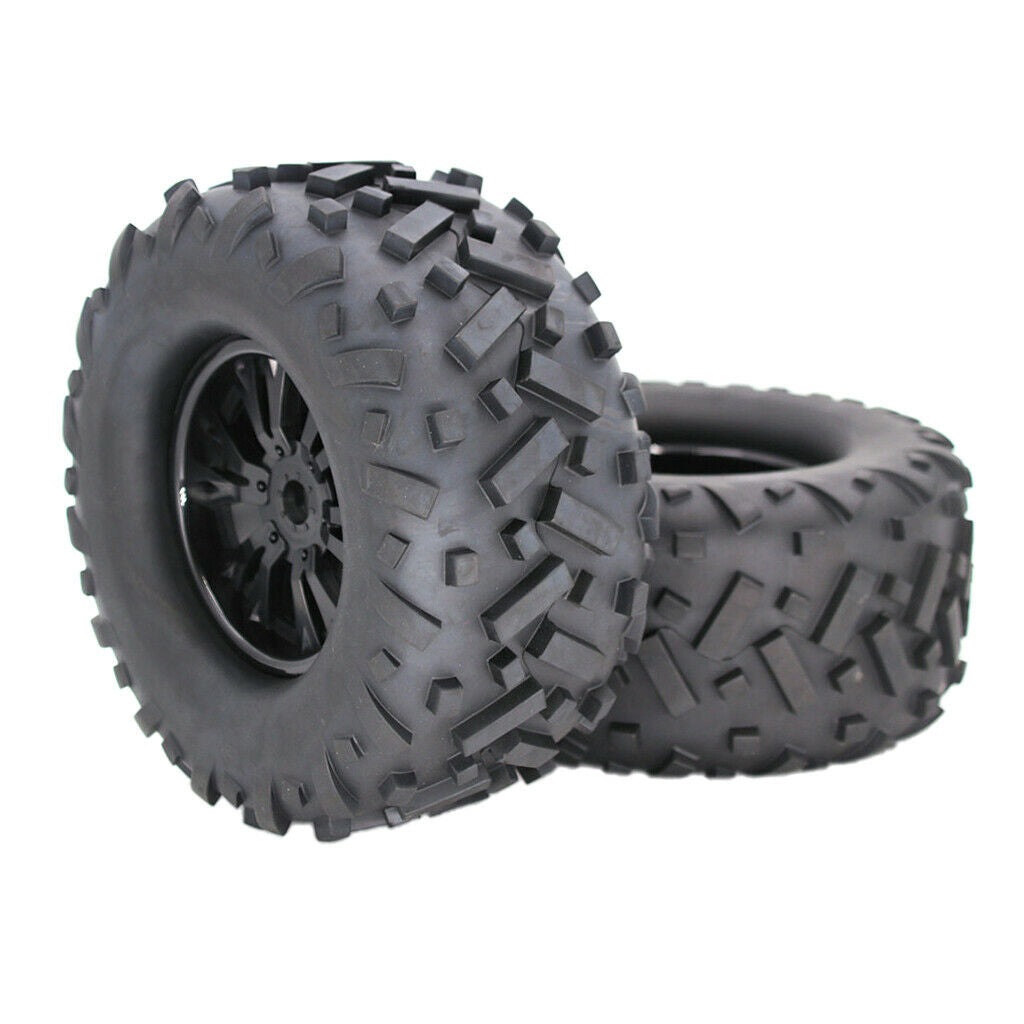 170mm Rubber Tyre Set for HPI HSP E-MAXX   Flux 1/8 RC Monster Truck