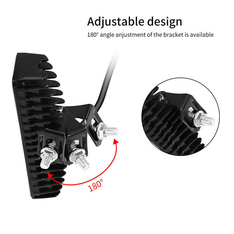 18W 6inch LED Work Light Bar Flood Lamp Offroad Driving Fog 4WD UTE SUV Truck SX