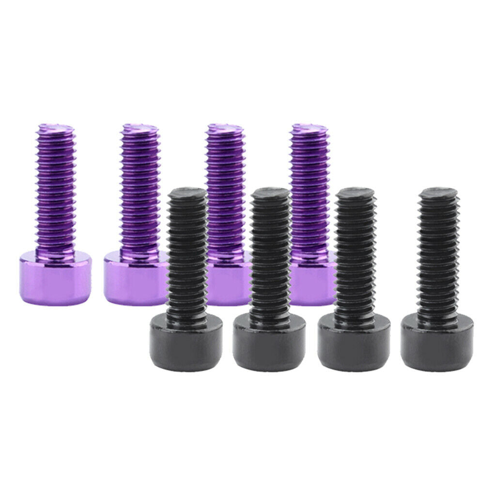 8 Pieces Lightweight Bike Water Bottle Cage Holder Bolts Screws Durable