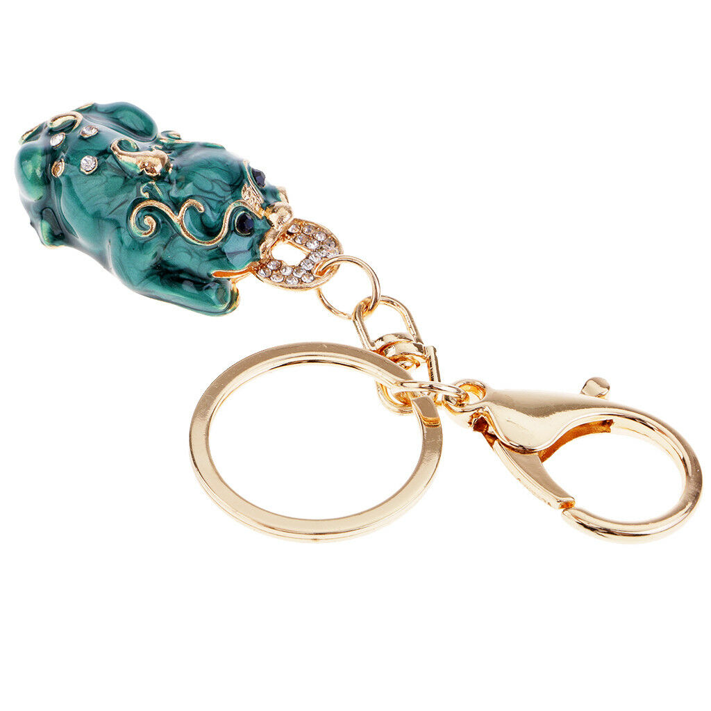 Feng Shui Pi Xiu Keychains Keyrings Bring Wealth Lucky Car Key Ring Gifts #1
