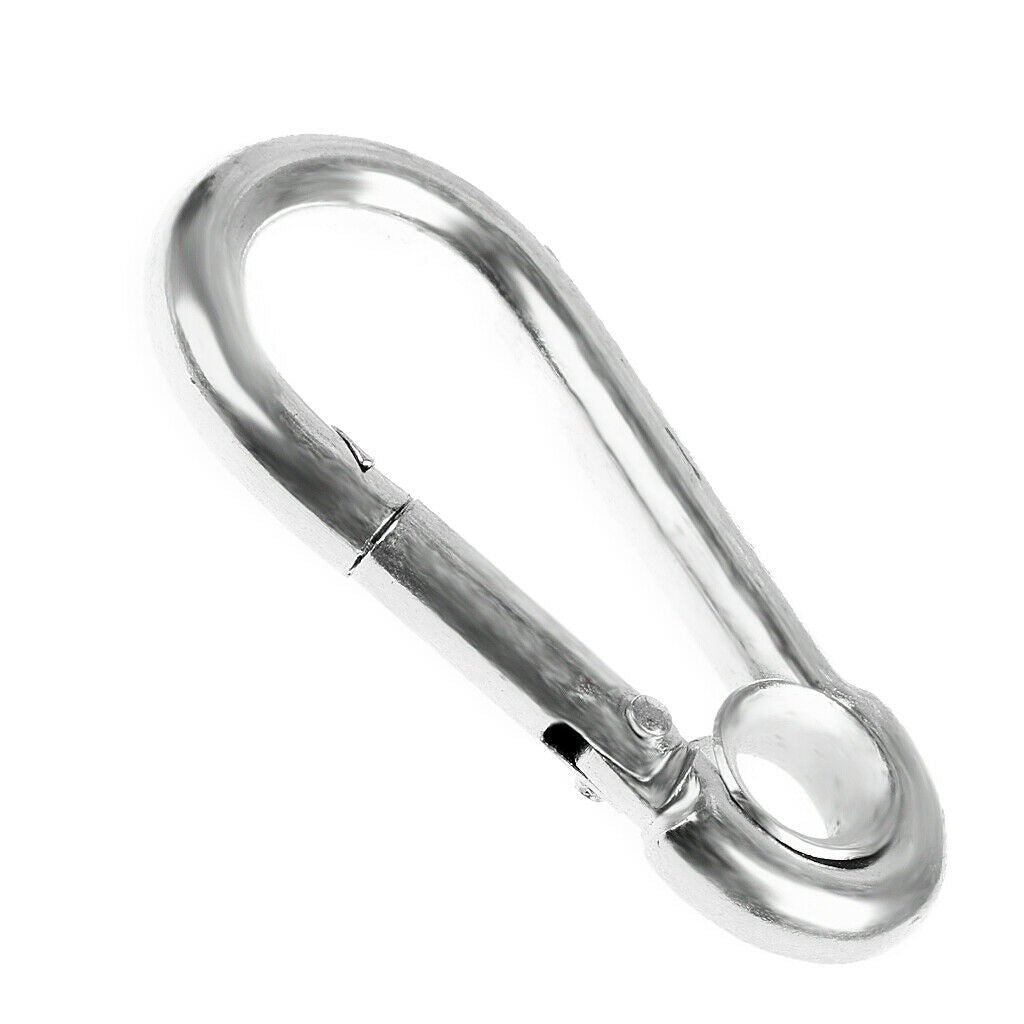 3x Outdoor Climbing Stainless Steel Safety Hook Clip Locking