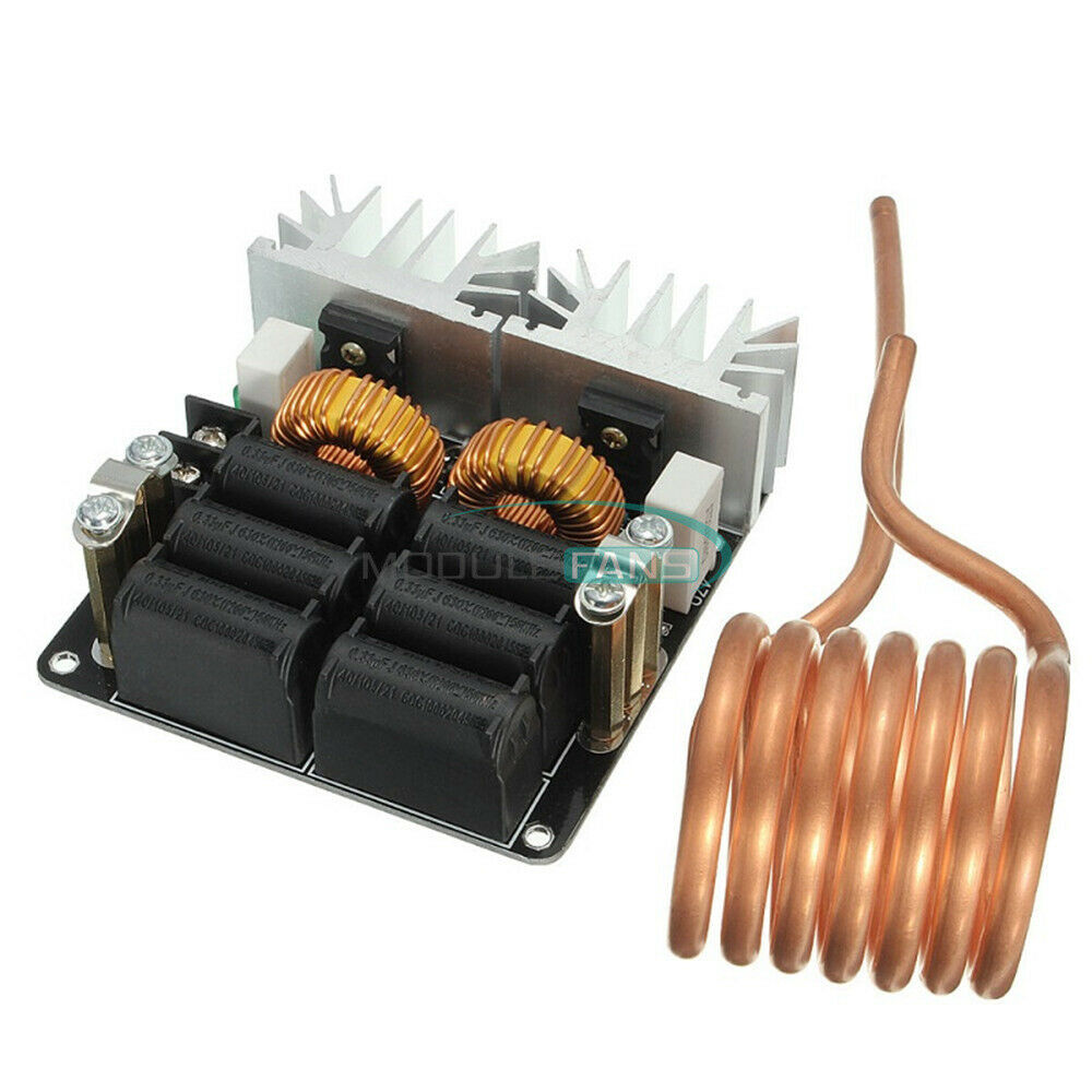 DC 12-48V 1000W 20A ZVS Tesla Induction Heating Board Flyback Heater Cooling Fan