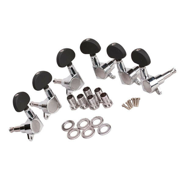 Chrome Sealed Tuning Pegs Tuner Machine Heads For Acoustic Electric Guitar