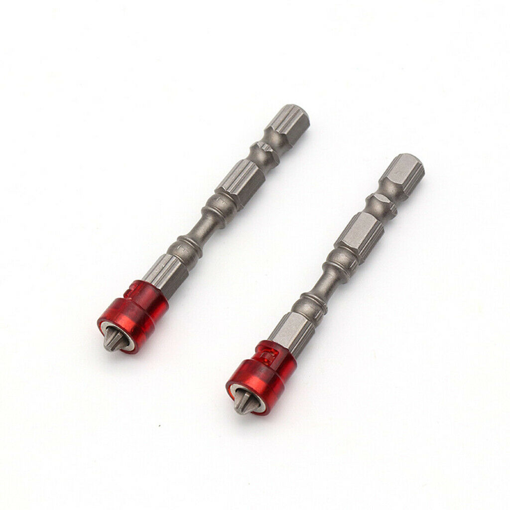 Magnetic Power Screwdriver Bit Set Cross Head Hex Shank Driver Bits 65mm Length