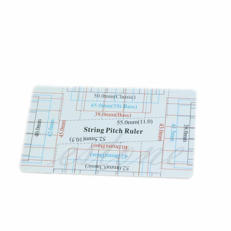 New Guitar Bass Fritz Ruler String Pitch Ruler Action Ruler Card Vernier Caliper
