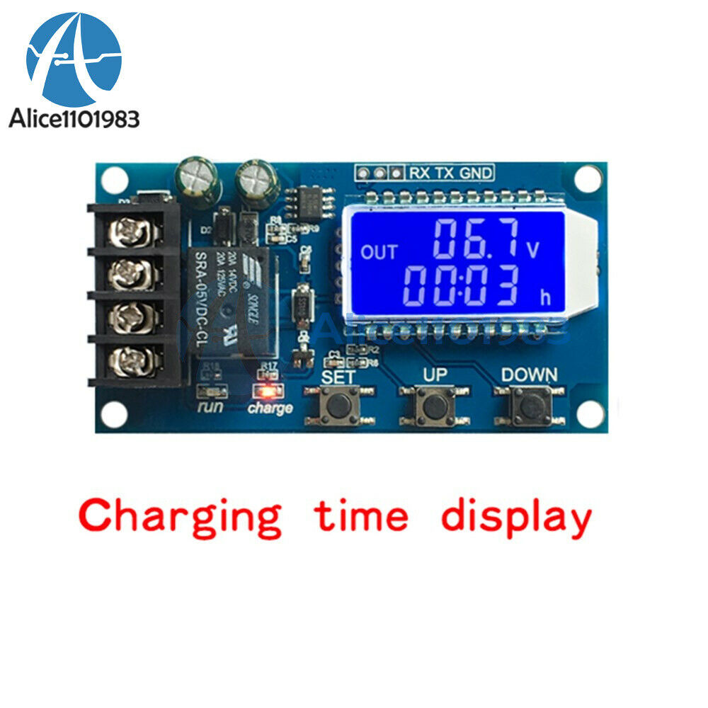 10A 6-60V Lithium Battery Charge NC Control LCD Display Module Protection Board