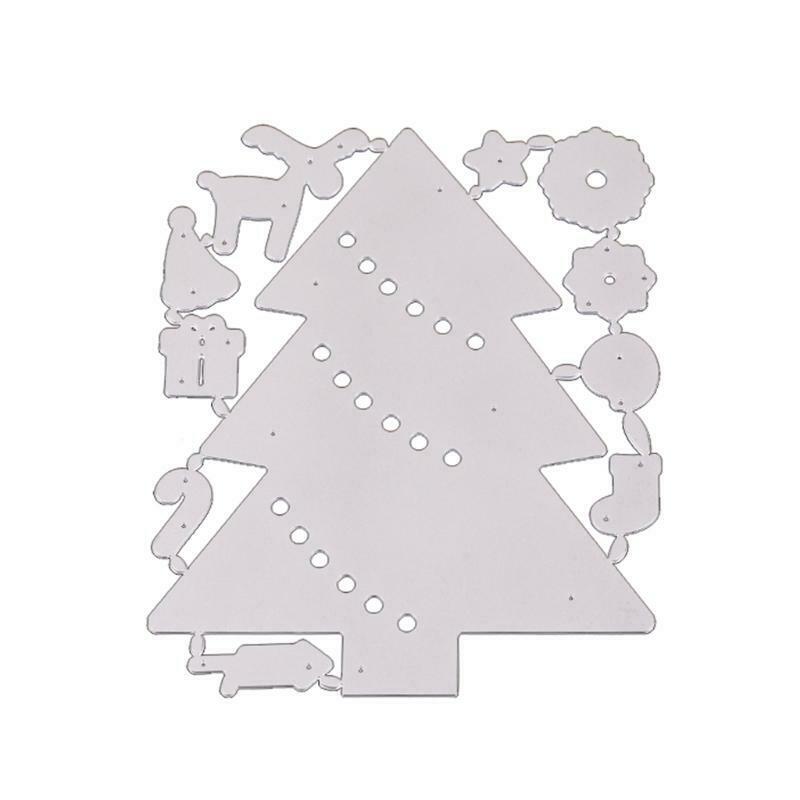 Christmas Tree Elk Metal Cutting Dies Stencil DIY Scrapbooking Album Paper Card