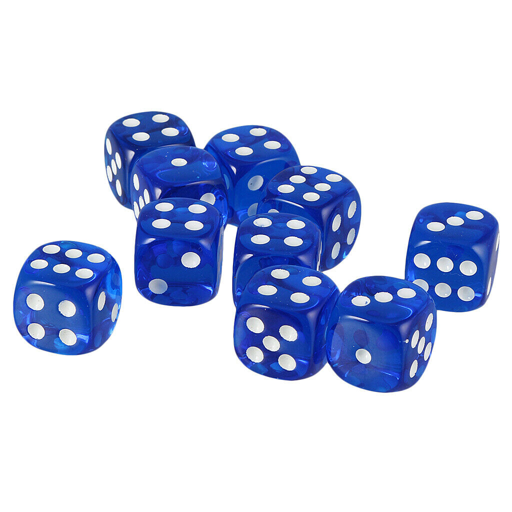 20 Piece 6 Sided Gaming Dice Set, 16mm Round Corner Dice for Playing Games, Such