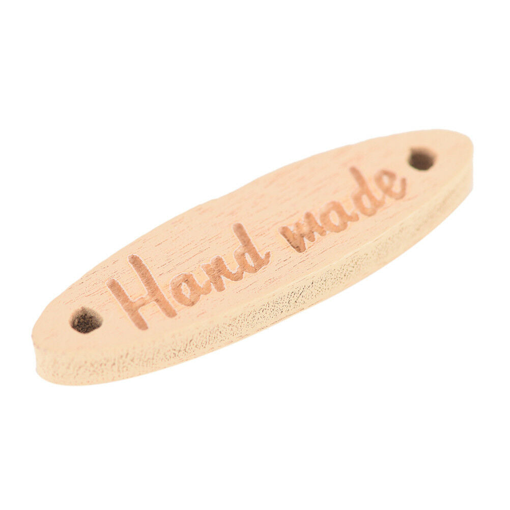Random Mixed Painting With "Hand made" 2 Holes Sewing Wood Buttons Scrapbo.l8