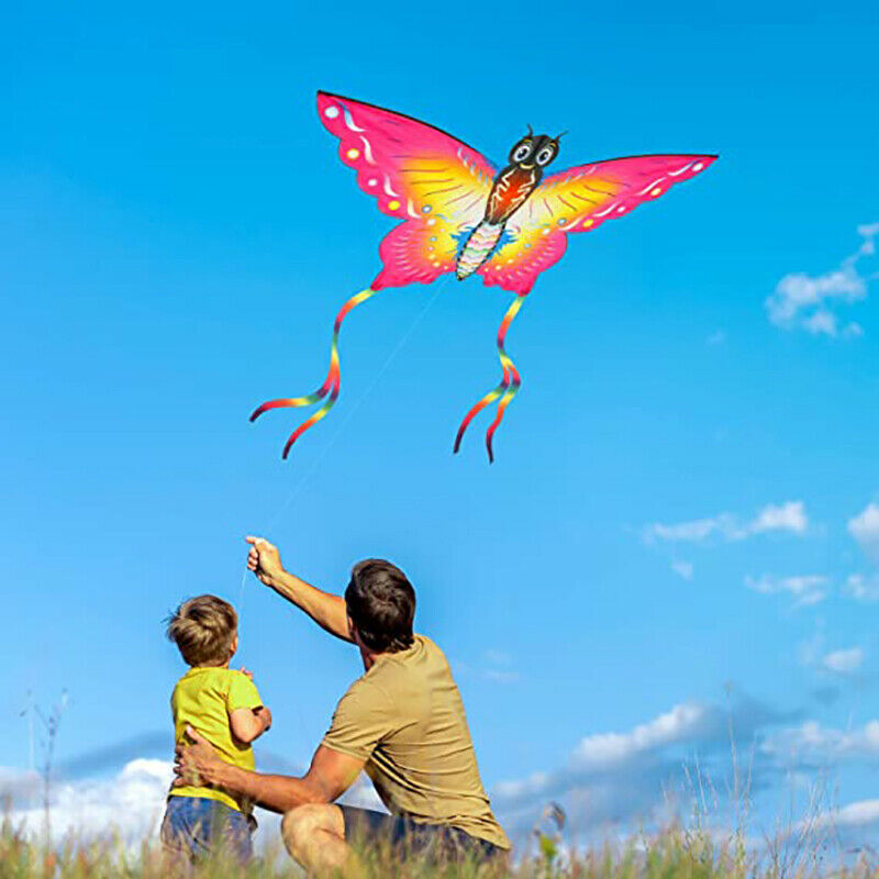 Beautiful Butterfly Kite For Outdoor Games & Activities Single Line Kite Ki_DD