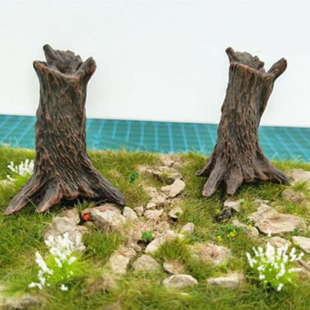 Sand Table Tree Stump Micro Landscape Miniatures DIY Fairy Garden Decor