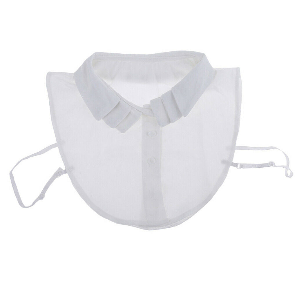 2 Pieces Collar Detachable Ladies Shirt Multilayer Lapel
