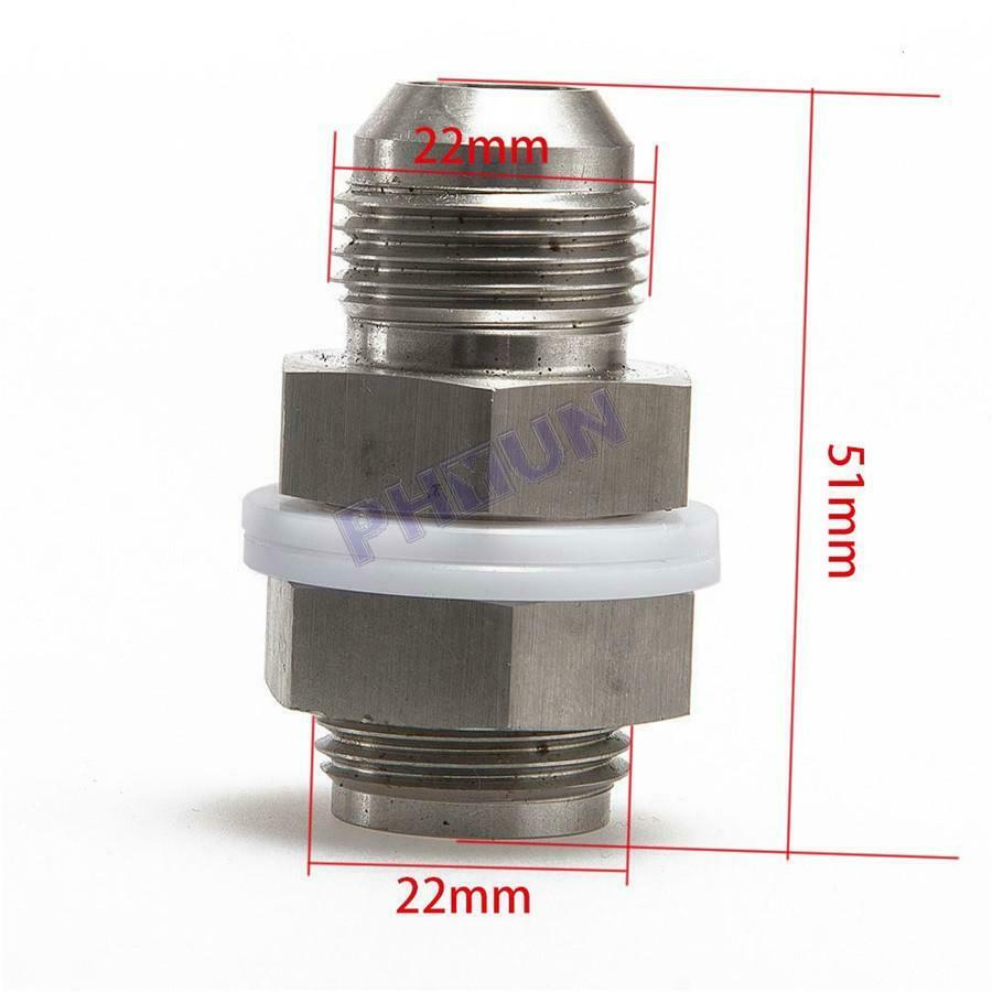 DIY Turbo Steel Oil Pan Return Drain Plug Adapter Bung Fitting For AN10 Weldable