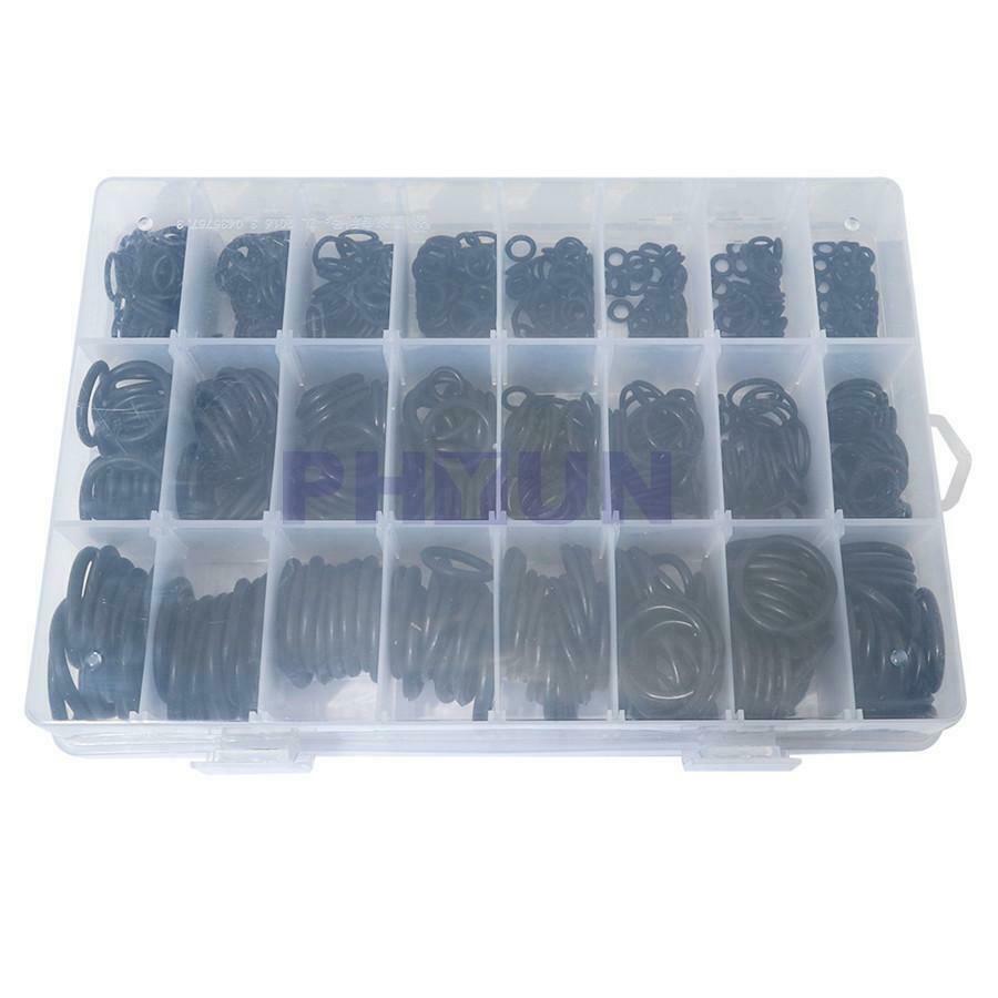 800x Boxed Thickness 1.5mm 2.4mm 3.1mm Rubber Black Car O-Ring Gasket Seal Kit