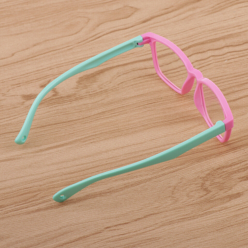 2pcs Kids's Stylish Anti Blue Light Eyeglass Soft Silicone Frame Eyewear