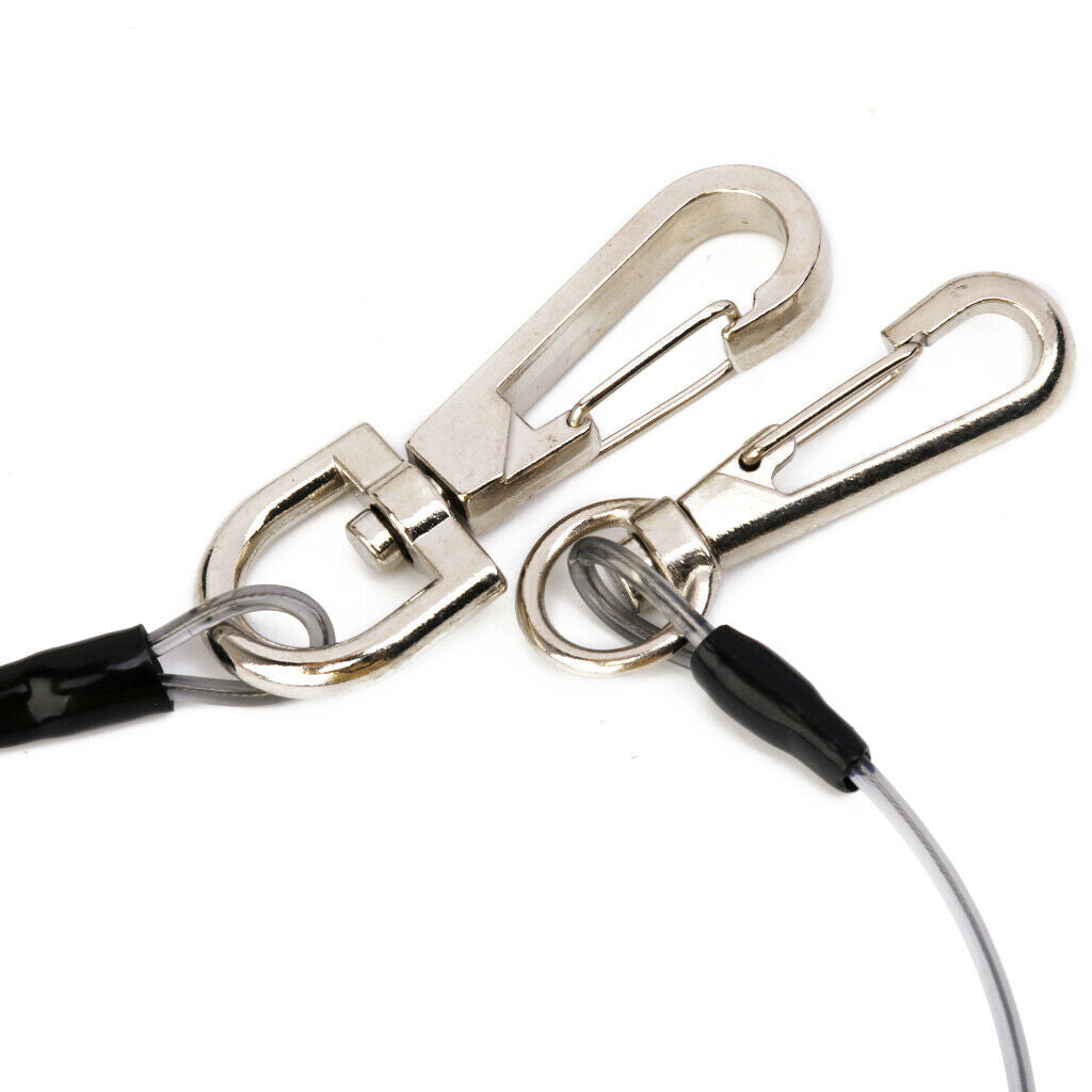 2x Stretch Fishing Lanyard Boating Kayak Cord Secure Lip Grips Hook Tackle Tool