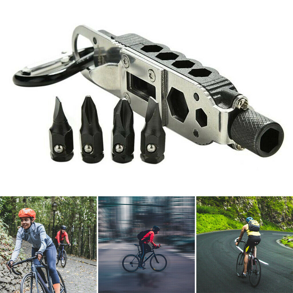 Compact Multitool Screwdriver Keychain Portable Repair Tool Survival Camping