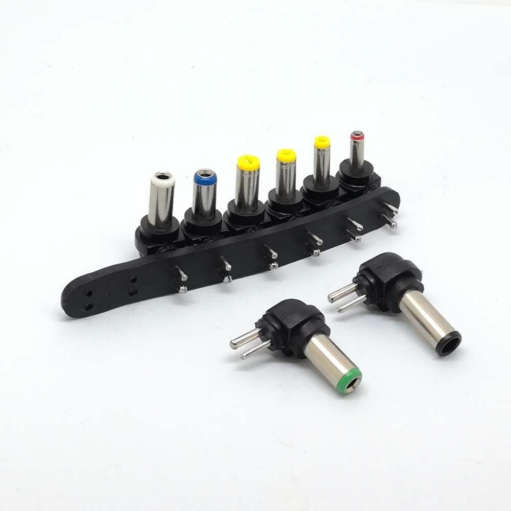 8Pcs Universal 2Pin Plug Charger Tip AC/DC Power Adapter for Notebook Laptop New
