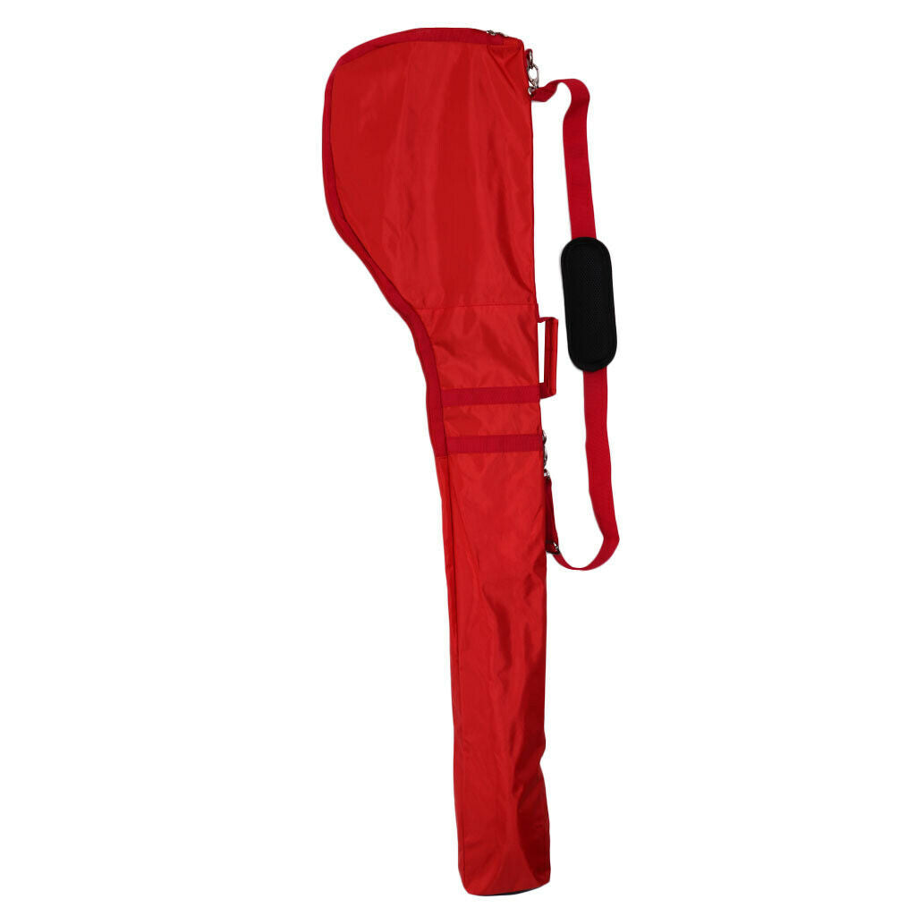 Golf Bag Travel Pouch Golf Club Putter Protector Shoulder Handbag Red