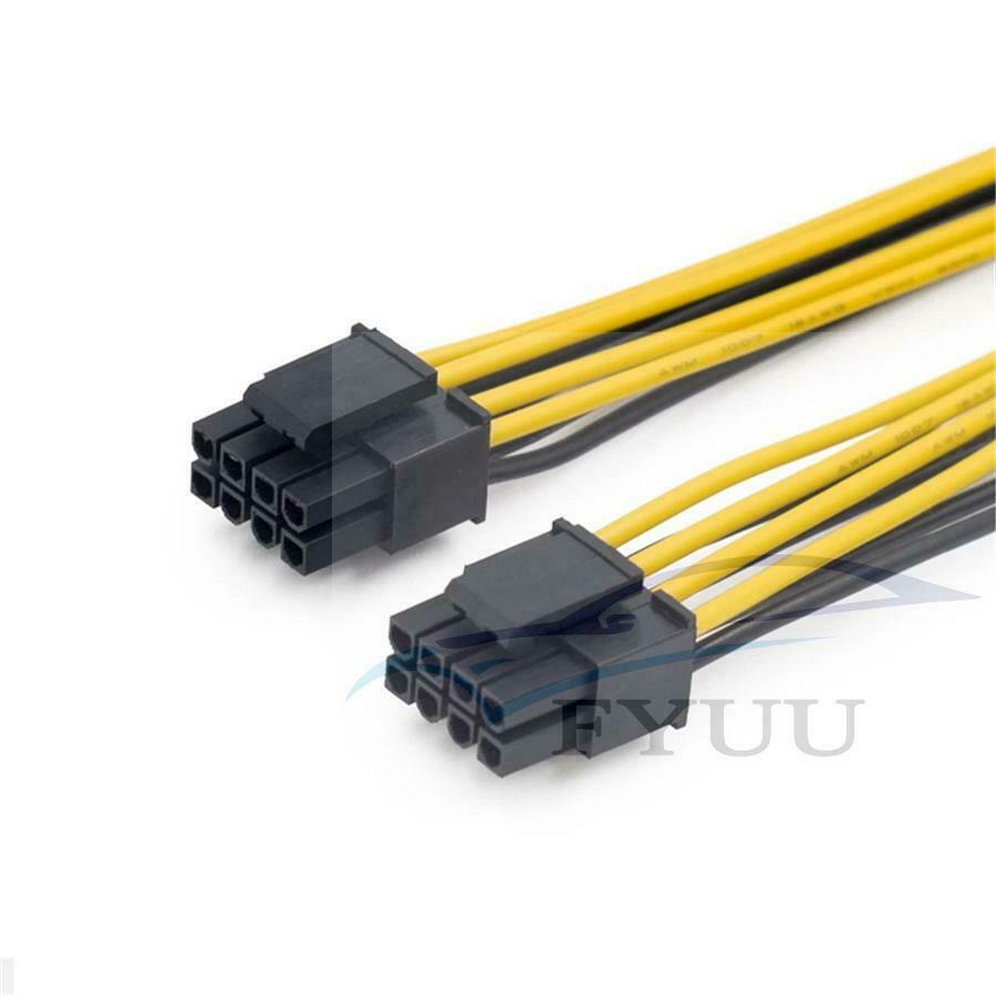10x 8 to Dual 8 Pin EPS 12V Motherboard Power Supply Cable Y-Splitter Adapter