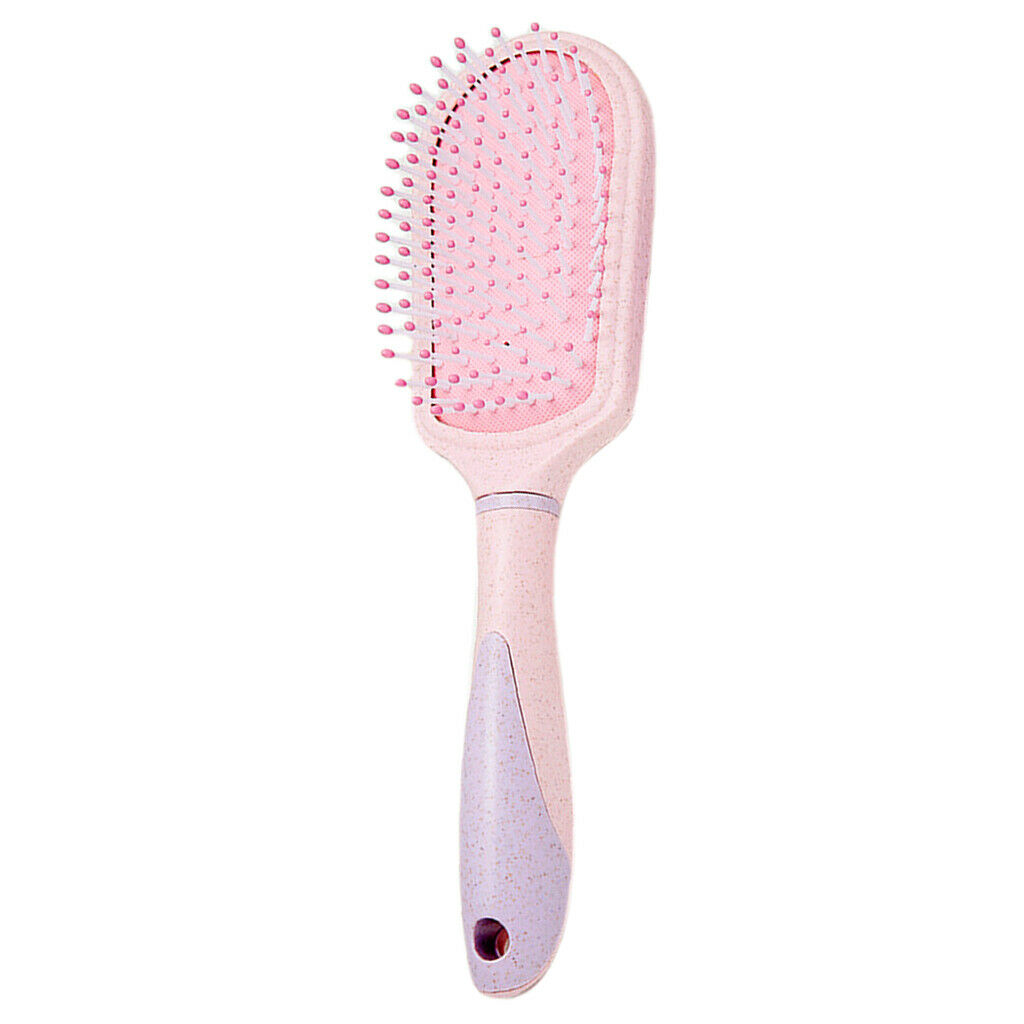 Portable Scalp Massage Hairbrush Plastic Detagling Hair Brush Comb Pink