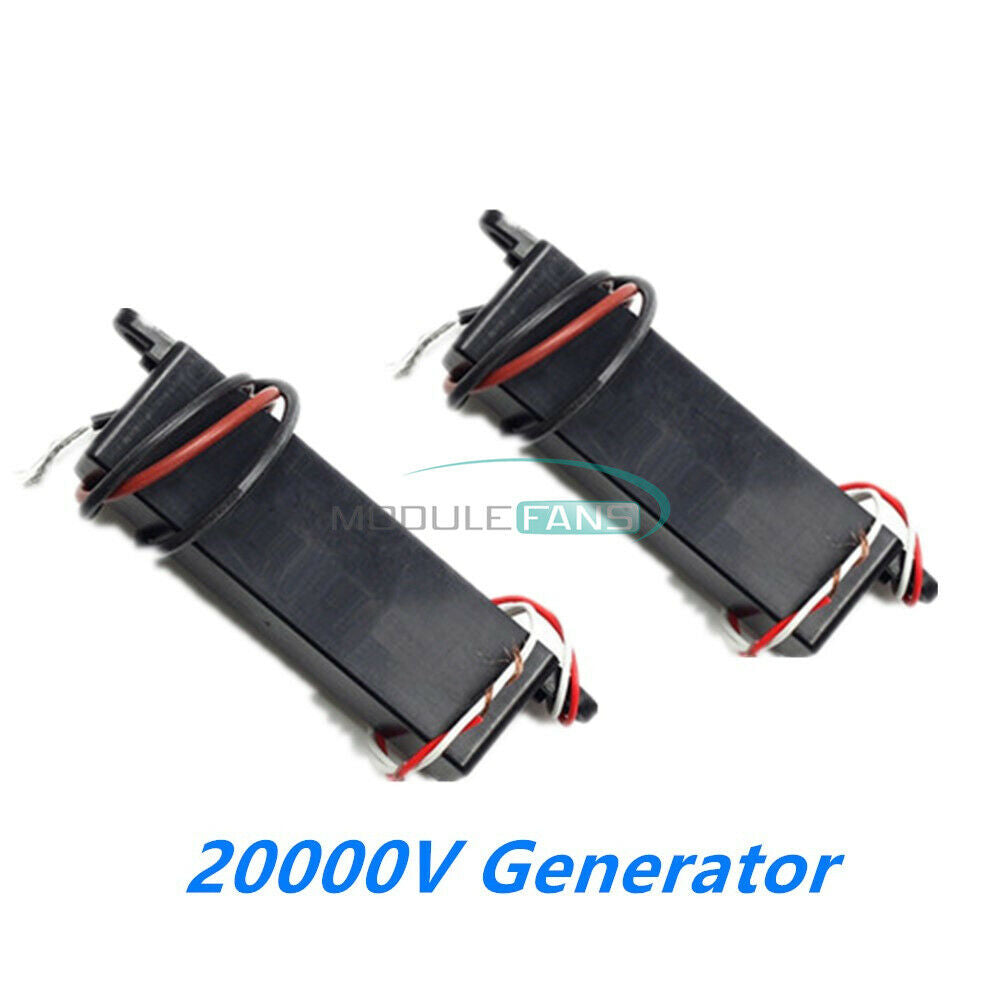 2PCS High-Voltage DC12V to 20000V Electrostatic Generator Negative Ion Generator