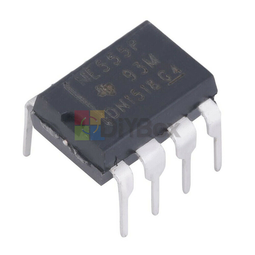 100Pcs NE555P NE555 DIP-8 SINGLE BIPOLAR TIMERS IC 8 Pin NE555P