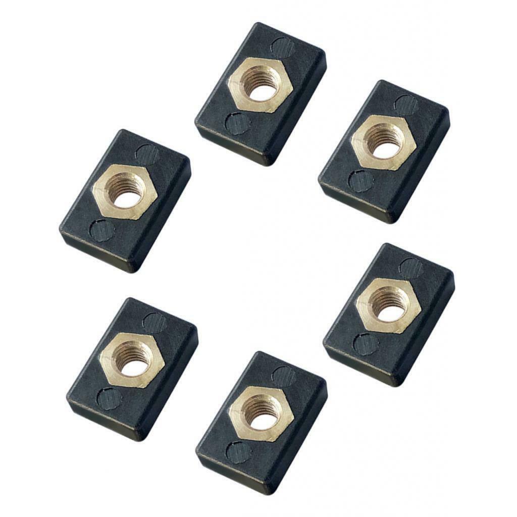 12pcs Fishing Boat Kayak Track Rail Screw Mounting Nut M6 Nutsert Accessories