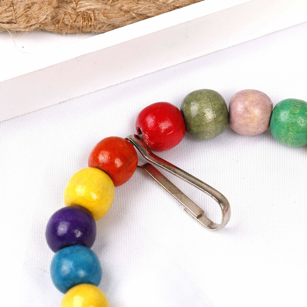 Pet Bird Swing Parrot Parakeet Budgie Cockatiel Cage Hammock Toys Hanging .l8
