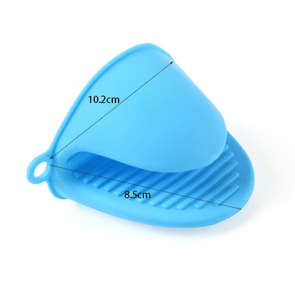 Silicone Hot Pot Holder Oven Glove Mini Oven Mitt Outdoor Cooking Pinch Grip