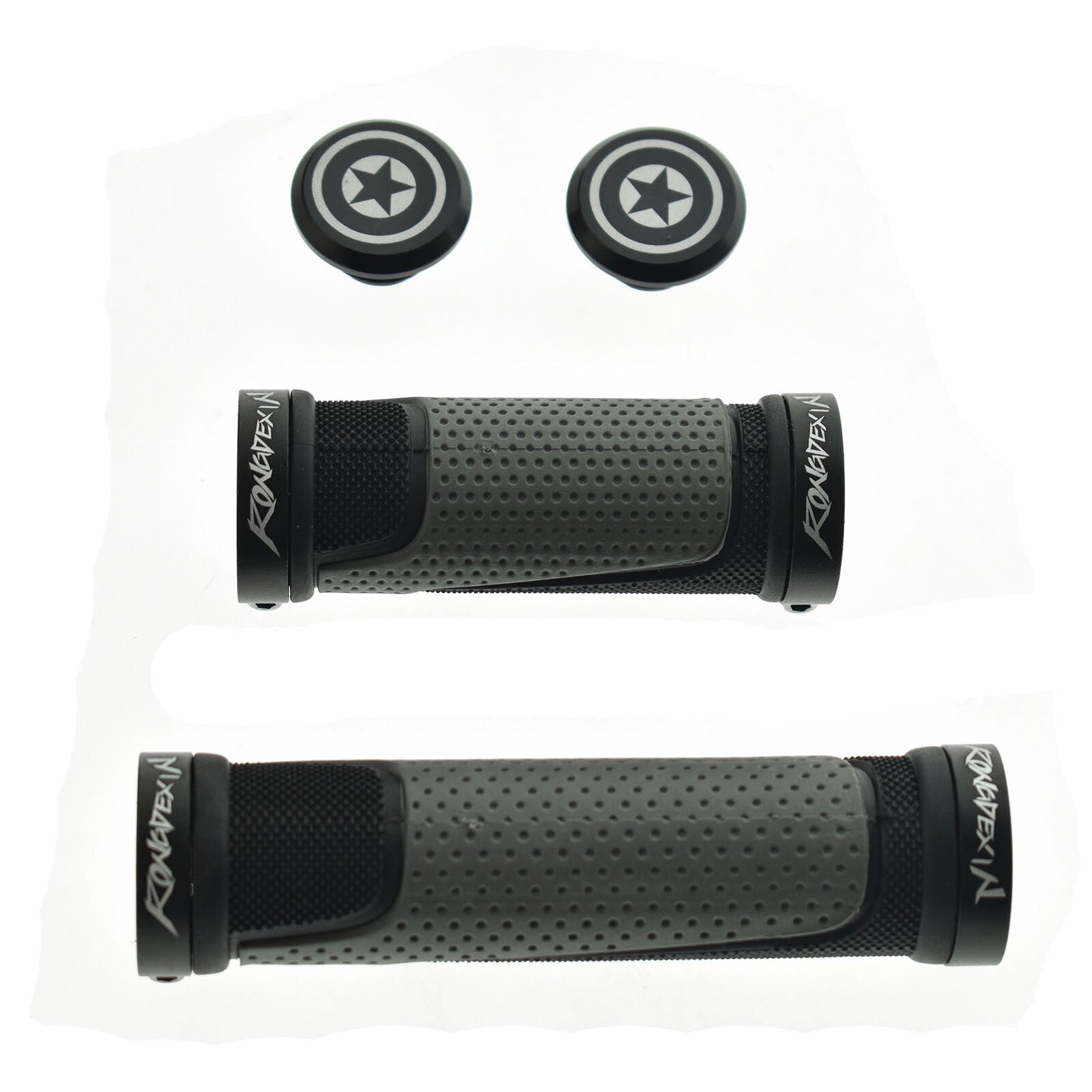 Black 2 X Bike / Cycle Handlebar Grip Shift Grips Universal New Twisted Grip Bar