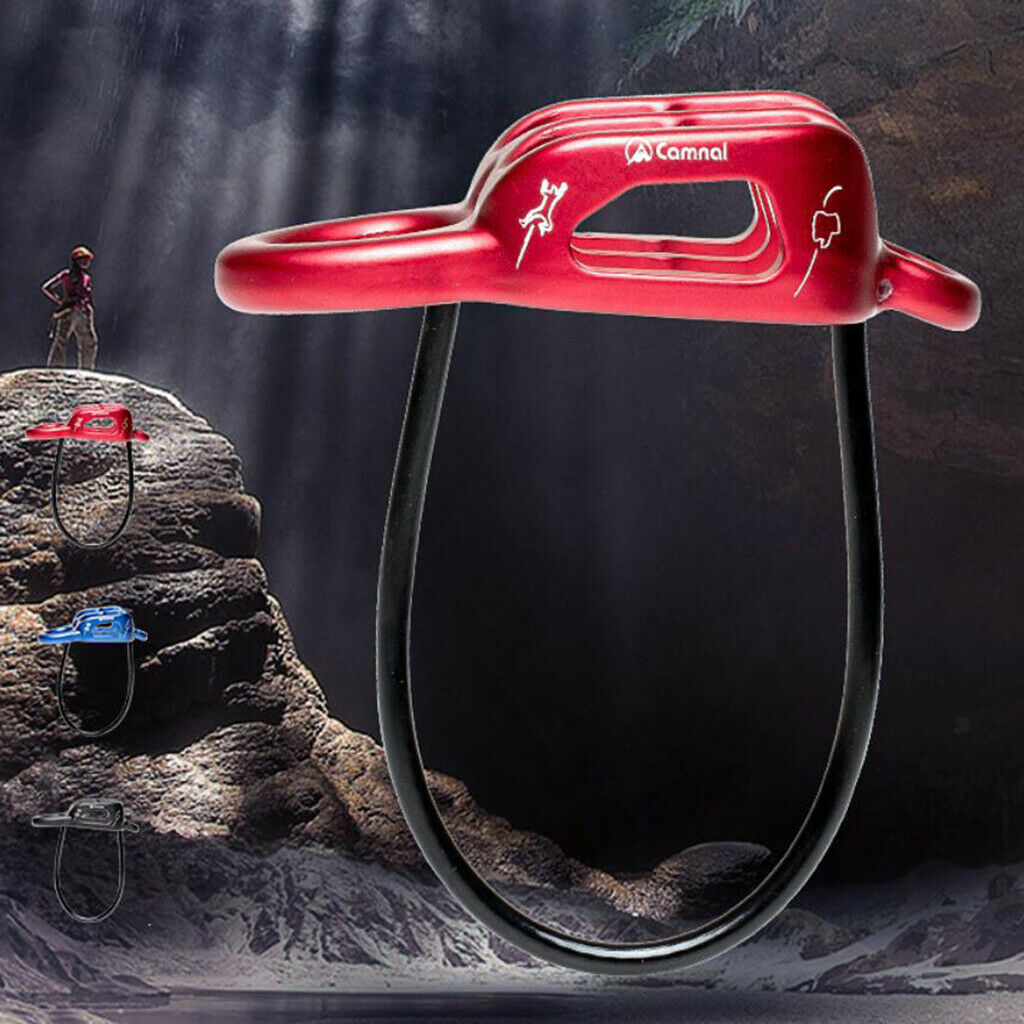 Rock Climbing Rappel Belay ATC Guide Belaying Device for 8-13mm Rope Red
