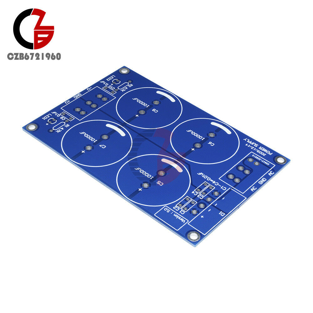 4*10000uF/50V Rectifier Filter Power Supply PCB Board (For LM3886TF TDA7293)