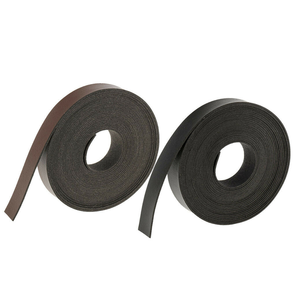 2pcs 5 Meters DIY Leather Straps Strips for Leather Crafts 2cm