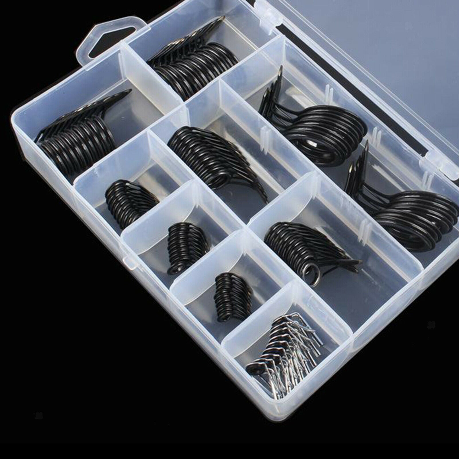 90 Pieces Ceramic Fishing Rod Eye Rings Saltwater Spinning Guides Repair