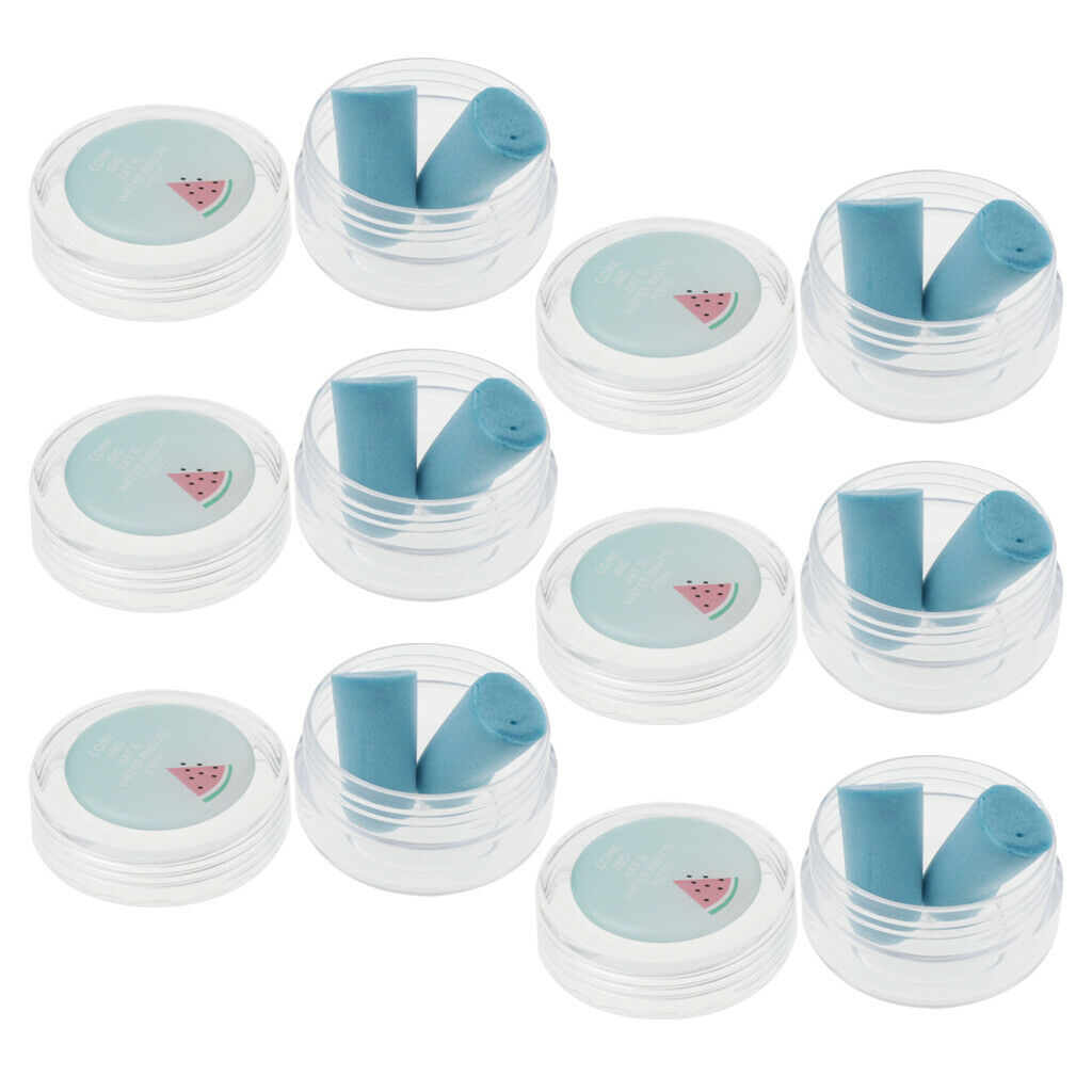 Pack Of 6 Reusable Ear Plugs Safety Hearing Protection Earplugs - 8#