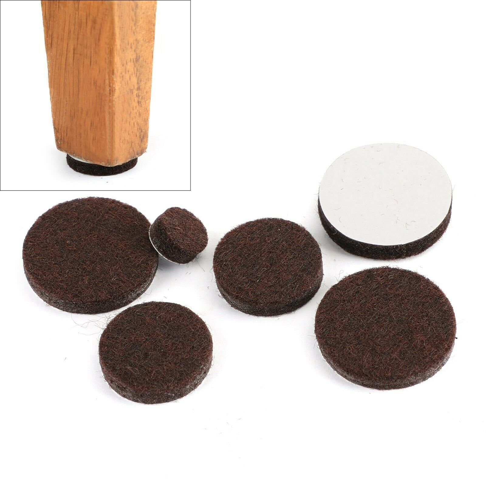 357 Piece Self-Stick Furniture Felt Pads for Hard Surfaces Brown BS5